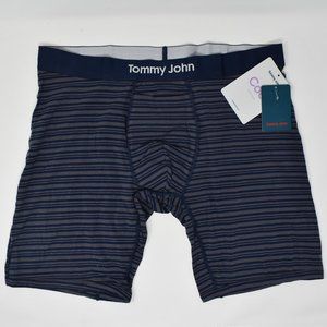 Tommy John Cool Cotton Striped Boxer Briefs XL